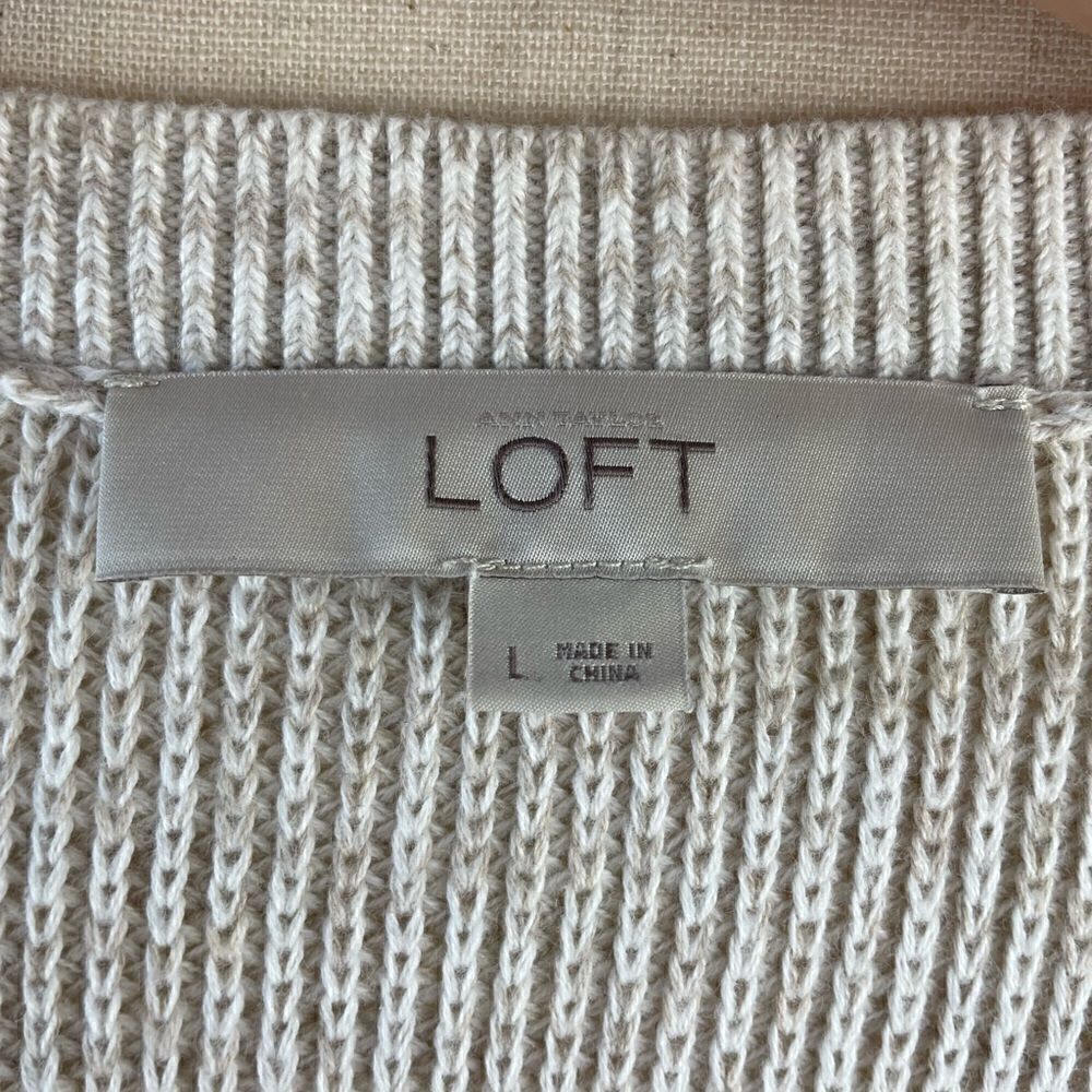 LOFT Crew Neck Sweater Size L EUC - Picture 5 of 6